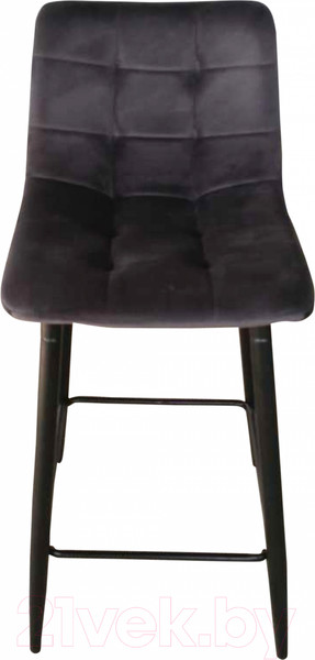 Изображение товара Стул барный AksHome Mia (темно-серый велюр HLR21/черный)