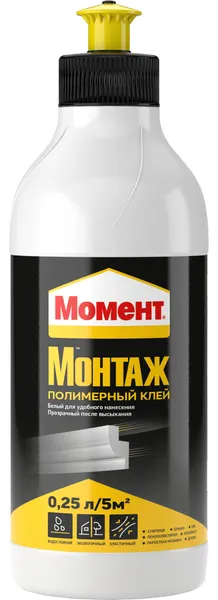 Изображение товара Клей Момент Монтаж полимерный (250мл)