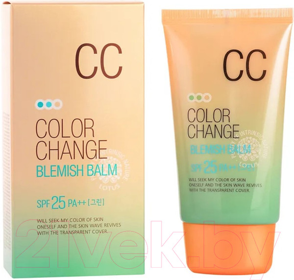 Изображение товара СС-крем Welcos Lotus Color Change Blemish Balm Матирующий (50мл)