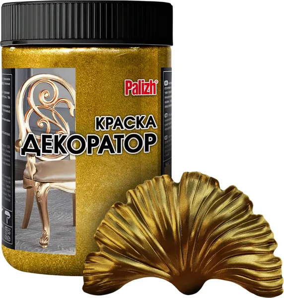 Изображение товара Краска Palizh Декоратор Акриловая (250г, античное золото)