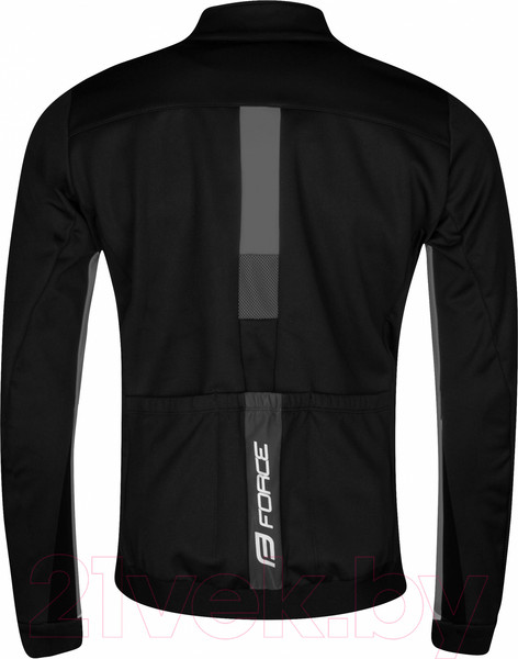 Изображение товара Велокуртка FORCE Frost Softshell / 900022-XXL-F (черный/серый)