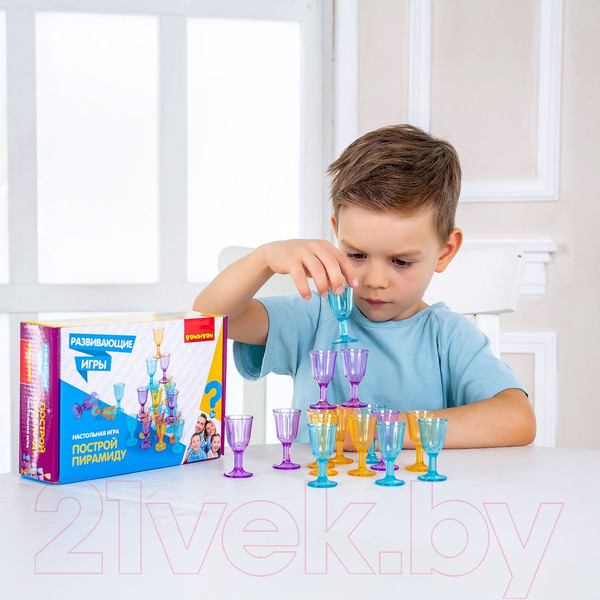 Изображение товара Развивающая игра Bondibon Построй пирамиду / ВВ5164