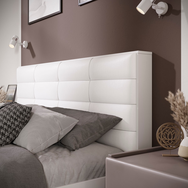 Изображение товара Двуспальная кровать ТриЯ Агата тип 1 с ПМ 160x200 (белый)