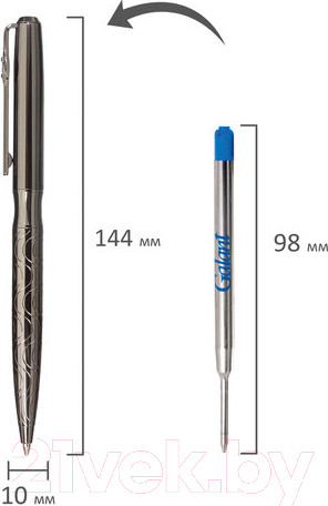 Изображение товара Ручка шариковая имиджевая Galant Nuance / 143508 (синий)