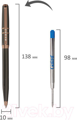 Изображение товара Ручка шариковая имиджевая Galant Sfumato Gold / 143515 (синий)
