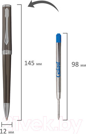 Изображение товара Ручка шариковая имиджевая Galant Pastoso / 143516 (синий)