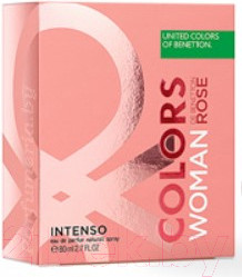 Изображение товара Парфюмерная вода United Colors of Benetton Colors Rose Intenso (50мл)
