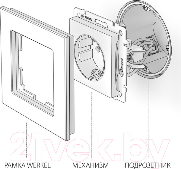 Изображение товара Розетка Werkel W1171011 / a050867 (шампань)