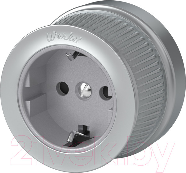 Изображение товара Розетка Werkel Ретро WL19-10-02 / a044924 (матовый хром)