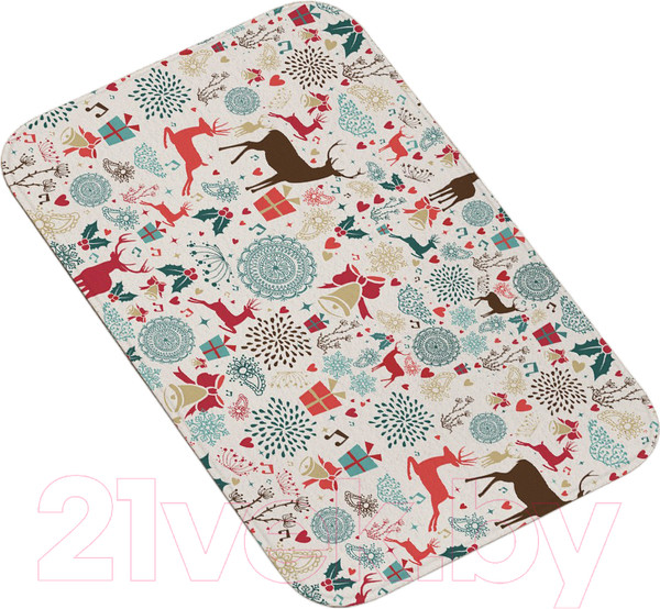 Изображение товара Коврик для ванной JoyArty Новогодние олени / bath_185481