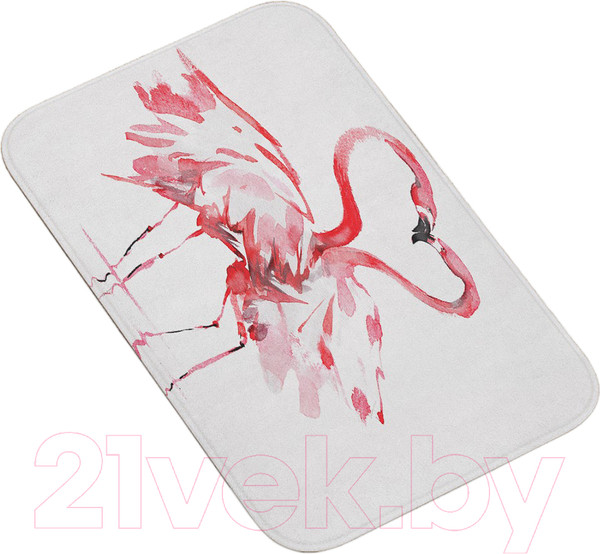 Изображение товара Коврик для ванной JoyArty Влюбленные фламинго / bath_14676