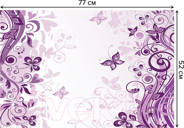 Изображение товара Коврик для ванной JoyArty Элегантные бабочки / bath_13609