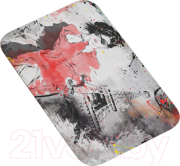 Изображение товара Коврик для ванной JoyArty Креативная парижская композиция / bath_15480