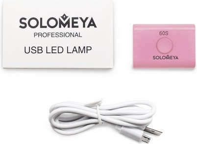 Изображение товара LED-лампа для маникюра Solomeya Профессиональная компактная 3Вт / 06-917 (розовый)