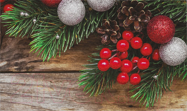 Изображение товара Коврик грязезащитный JoyArty Рождественское настроение / door_78538