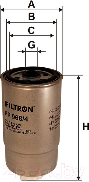 Изображение товара Топливный фильтр Filtron PP968/4