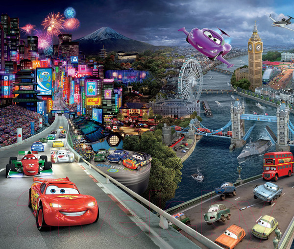 Изображение товара Фотообои листовые Citydecor Тачки (300x254)