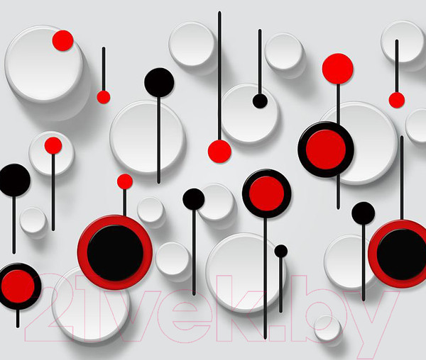 Изображение товара Фотообои листовые Citydecor Абстракция с кругами (300x254)