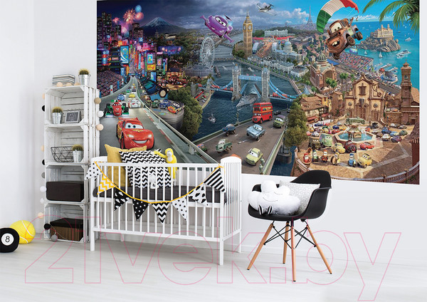 Изображение товара Фотообои листовые Citydecor Тачки панорама (300x150)