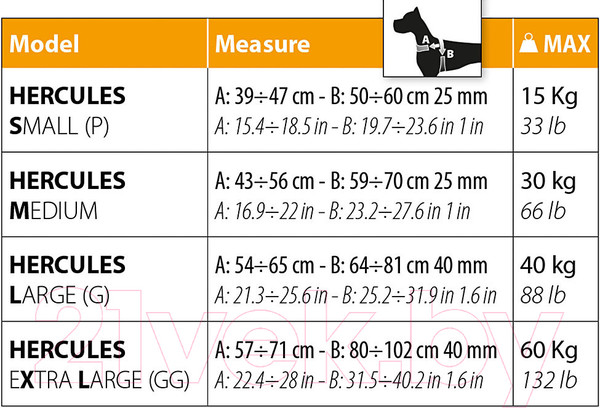 Изображение товара Шлея Ferplast Hercules (XL, синий)