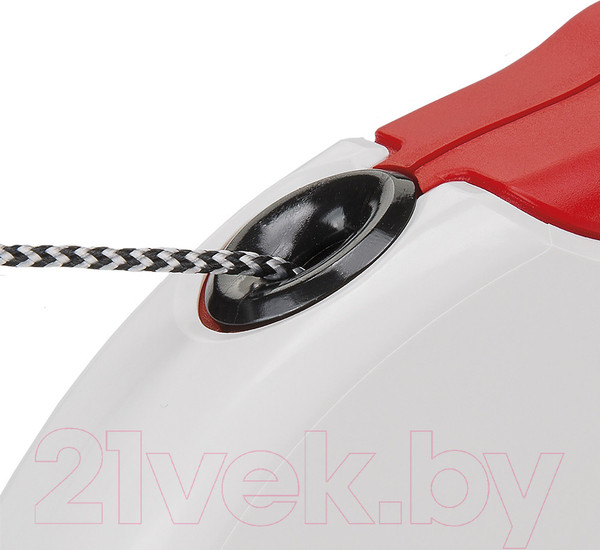 Изображение товара Поводок-рулетка Ferplast Amigo Long Cord 75740022 (красный/белый)