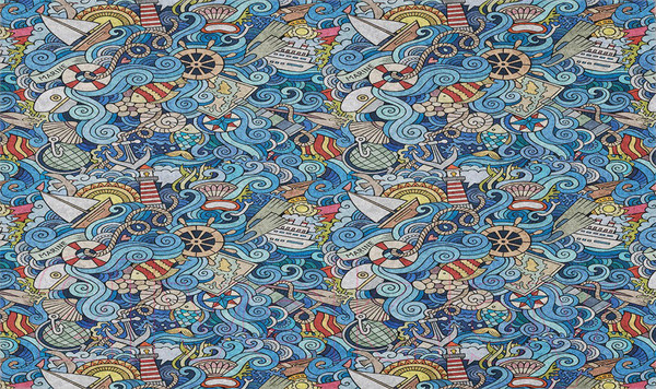 Изображение товара Коврик грязезащитный JoyArty Морские стихи / door_12535