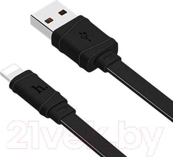 Изображение товара Кабель Hoco X5 Bamboo AM-8pin Lightning (1м, черный)