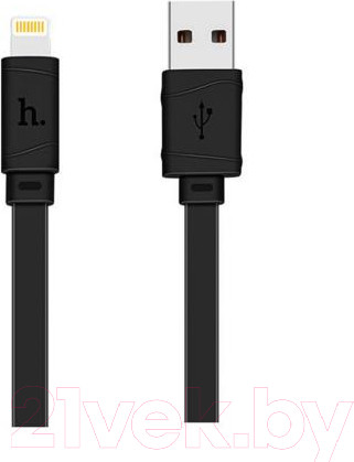 Изображение товара Кабель Hoco X5 Bamboo AM-8pin Lightning (1м, черный)