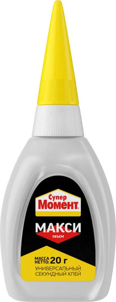 Изображение товара Клей Момент Супер Секундный универсальный Макси (20г)