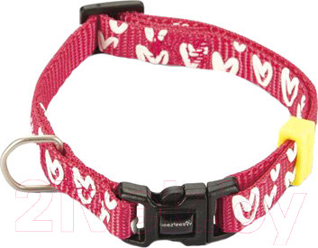 Изображение товара Ошейник Beeztees 747126 (нейлоновый, розовый с сердечками)