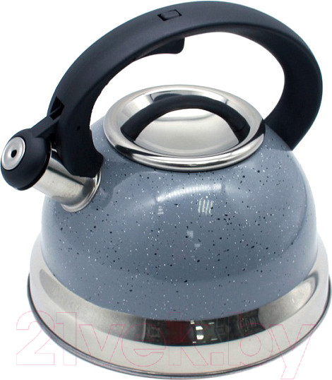 Изображение товара Чайник со свистком Катунь КТ-133G (серый мрамор)