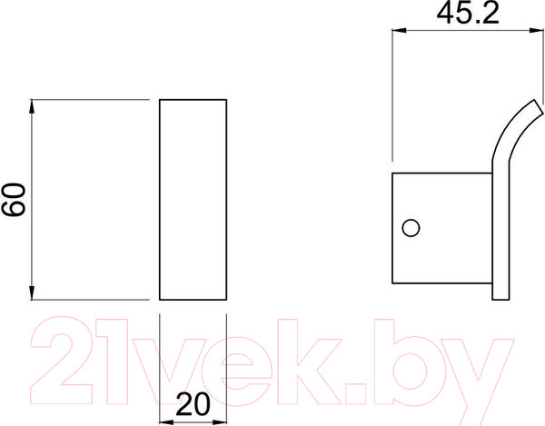 Изображение товара Крючок для ванной Allen Brau Infinity 6.21001-31 / 265468