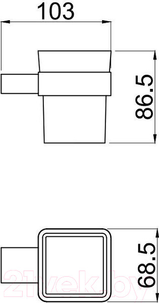 Изображение товара Стакан для зубной щетки и пасты Allen Brau Infinity 6.21002-31 (265470)