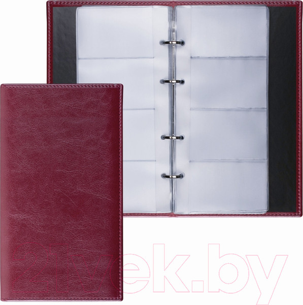 Изображение товара Визитница Brauberg Imperial / 231665 (бордовый)