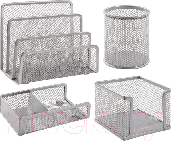 Изображение товара Настольный набор Brauberg Germanium / 231965 (серебристый)