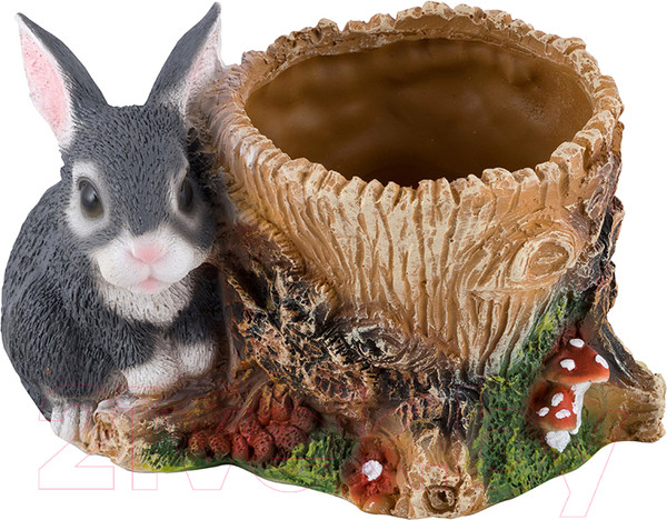 Изображение товара Кашпо Park Зайка у пня / 169446