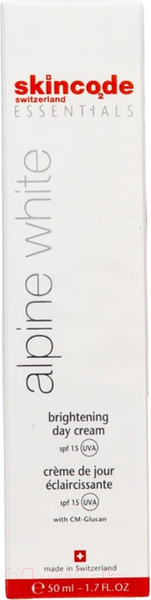 Изображение товара Крем для лица Skincode Essentials Alpine White Brightening Day Cream SPF 15 (50мл)