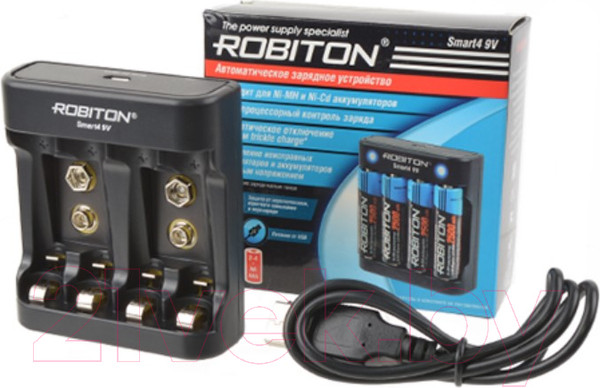Изображение товара Зарядное устройство для аккумуляторов Robiton Smart4 9V / БЛ16975