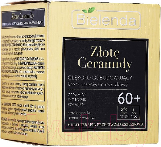 Изображение товара Крем для лица Bielenda Golden Ceramides Глубоко восстанавливающий день/ночь 60+ (50мл)
