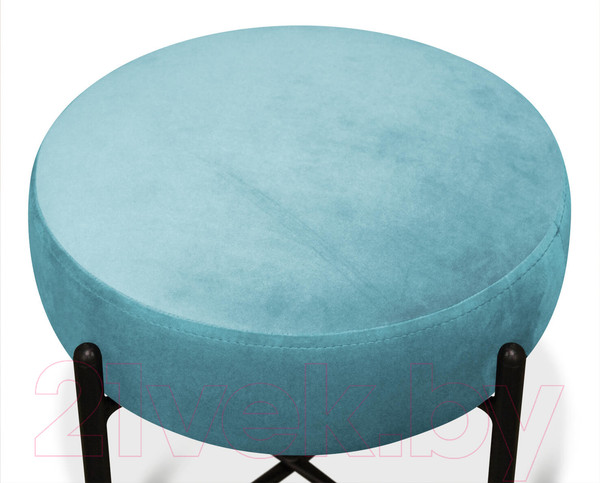 Изображение товара Пуф Sheffilton SHT-B4 / 190209 (голубая пастель/черный муар)