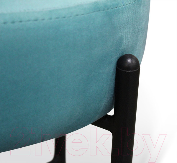 Изображение товара Пуф Sheffilton SHT-B4 / 190209 (голубая пастель/черный муар)