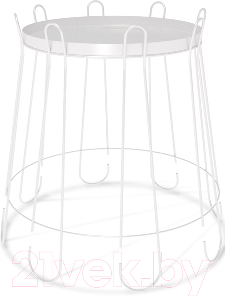 Изображение товара Журнальный столик Sheffilton SHT-CT6 (белый муар)