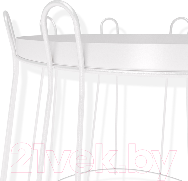 Изображение товара Журнальный столик Sheffilton SHT-CT6 (белый муар)