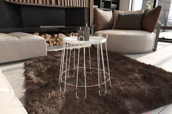 Изображение товара Журнальный столик Sheffilton SHT-CT6 (белый муар)