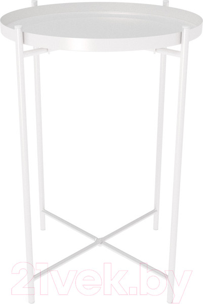 Изображение товара Журнальный столик Sheffilton SHT-CT8 (белый муар)