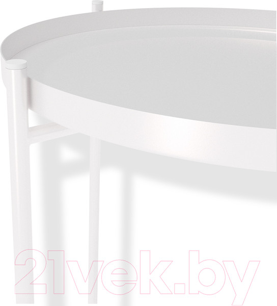 Изображение товара Журнальный столик Sheffilton SHT-CT8 (белый муар)