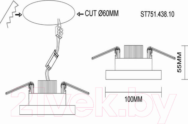 Изображение товара Точечный светильник ST Luce ST751.438.10