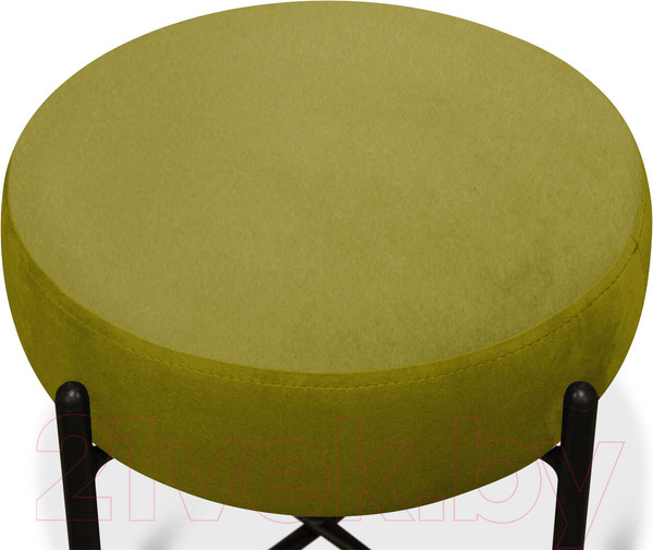 Изображение товара Пуф Sheffilton SHT-B4 / 190211 (фисташковый/черный муар)