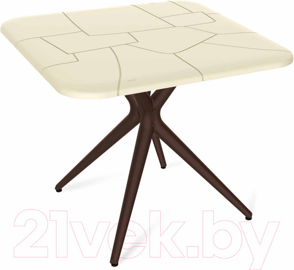 Изображение товара Обеденный стол Sheffilton SHT-TU30/TT30 83x83 (бежевый/коричневый)