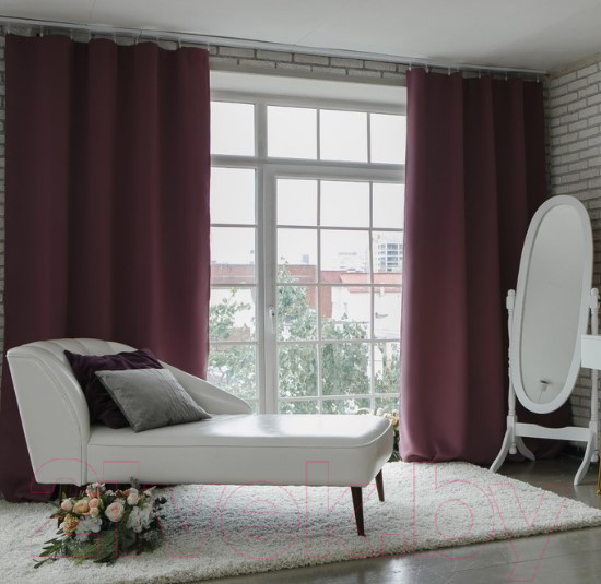 Изображение товара Штора Этель Блэкаут 4292720 (145x265, фиолетовый)